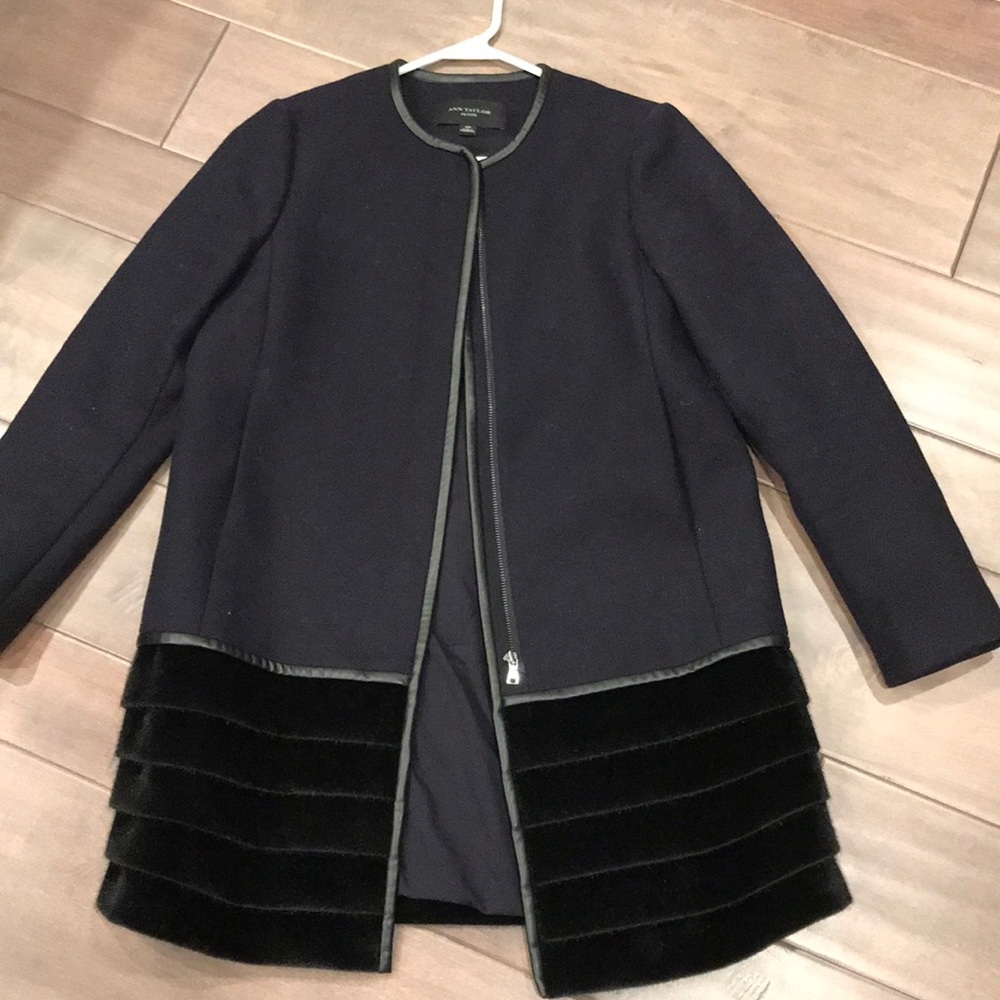 Ann Taylor Navy coat SP
